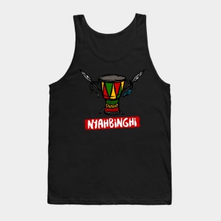 Rastafarian Nyahbinghi Drum Rasta Colors Reggae Tank Top